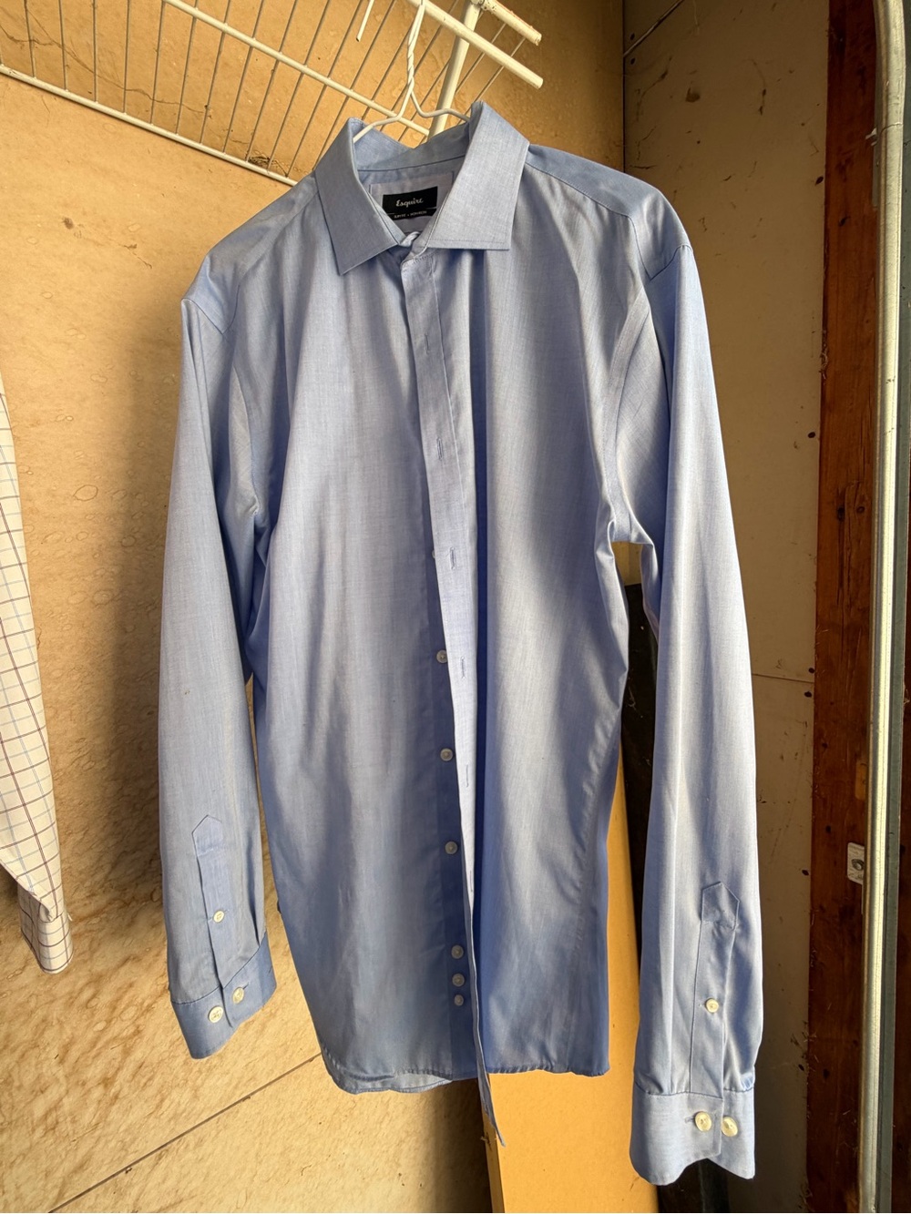 Light Blue Men's Dress Shirt - Classic Spread Collar